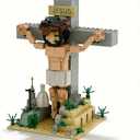 Jesus Building Blocks Set - 401 Pcs Crucifixion Nativity Set for Kids & Adults - Religious Easter Gifts, Bible Stories Sunday School Educational Toy, Inspiring Christian Home Decor Display