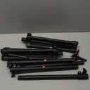 Backdrop Stand, Adjustable 10x7.5 FT Background Stand Backdrop for Parties, Photo Video Studio, Portable Photography Backdrop Stand with Carrying Bag, 6 Backdrop Clamps, and 2 Stand Bags (Black)