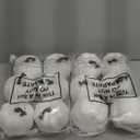 12 Pcs 6 Inches Large Pumpkins for Decorating Big Artificial Velvet Foam Pumpkins Fall Table Decoration for Autumn Fall Thanksgiving Halloween(White)