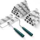 20 Pack 4 Inch and 6 Inch Microfiber Paint Roller Covers with 2pcs Anti Rust Metal Roller Frames, Professional Grade Painting Tools for Walls, Ceilings, Furniture