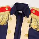 SIZGAROOT George Washington Costume for Boys Kids Colonial Alexander Hamilton Costume (Beige), L