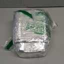 iHomeSet 100 Pack 1 lb Disposable Aluminum Foil Pans Meal Prep Take Out Food Containers with Paper Lids for Catering, Baking, Roasting Food, Freezer Safe