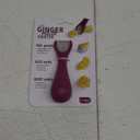 Talisman Designs 3-in-1 Ginger Peeler | Grater & Sliver | Grate Ginger, Garlic, Turmeric & Nutmeg | Easy to Use Kitchen Utensil Tool | Stainless Steel Hand Held Grater