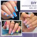 6 x Short Square Gel Nail Tips: 240 PCS Pre-Shaped Full Cover False Square Nails Tips Acrylic Clear Fake Nails Extension for Nail Manicure Home DIY Women 12 Sizes