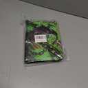 Protective Trading Card Albums - 4 Pocket Double Sided Collection Binder for 400 Cards, Durable Scratch-Resistant PU Cover, Sleeves for 3 Ring Binder, Portable Organizer for MTG Game Card(Green Rosha)