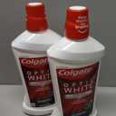 Colgate Optic White Advanced Teeth Whitening Mouthwash, 2 Pack, 2% Hydrogen Peroxide, Alcohol-Free and Enamel Safe, ICY Fresh Mint, 32 Oz