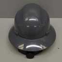 GE Hard Hat, Full Brim, Padded Sweatband, 4-Point Ratchet Suspension, ANSI Z89.1-2014, Impact Resistant, Durable, Lightweight, Adjustable, Class C (Vented) & Class E (Non-Vented) (Gray)