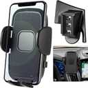 Car Cell Phone Holder Mount for Ford Escape 2019 2018 2017 2016 2015 2014 2013 Accessories, Dashboard & Air Vent Bracket with Custom Base Compatible for 4.0"-7.0" Cell Phones
