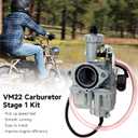FVRITO VM22 26mm Carburetor Mini Bike Carb Kit for Predator 212 196cc 212cc Ghost 224cc 6.5HP Non Hemi Coleman CT200U CT200U-EX BT200X KT196 Go Kart Baja Warrior GX160 GX200 Upgrade Stage 1 Kit Purple
