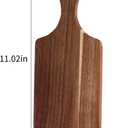 6PC Wood Cutting Board Thicken Chopping Platter Personal Charcuterie Boards Mini Charcuterie Accessories Cheese Board with Handles Wooden Serving Plate Acacia