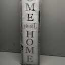 TQianJiang Home Sweet Home Front Porch Outdoor Sign, 45"X9" Wooden Welcome Sign for Front Door Wreath Tall Vertical Hanging For Standing Porch Signs, Outside Decor Garden Patio Farmhouse Signs (Black)