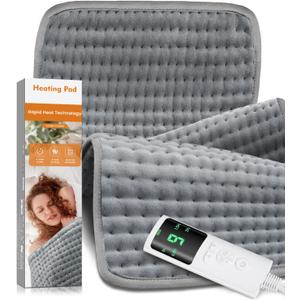 17''33'' Heating Pad for Back Pain, Electric Heating Pad with 9 Heat Settings & 4 Timers Auto Shut Off, Extra Large Heating Pad for Period Cramps & Sore Muscles, Machine Washable, Dry & Moist Heat