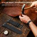 LETOID Leather Band Compatible with Apple Watch Ultra 3 /Ultra 2 /Ultra 49mm 46mm 45mm 44mm Bands, Women Men Vintage Genuine Leather Strap for iWatch Series 11 10 9 8 7 6 5 4, SE 3 2 1, Ultra 3 2 1 (Retro Black)