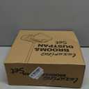 kelamayi Upgrade Broom and Dustpan Set, Self-Cleaning with Dustpan Teeth, Indoor&Outdoor Sweeping, Ideal for Dog Cat Pets Home Use, Stand Up Broom and Dustpan (Gray&Orange)