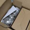 6pcs Door Knob with Lock & Different Keys, 60/70mm Adjustable Latch Exterior Door Lock Set, Silver Door Knobs Interior Locks for Bedrooms Bathroom, Entry Door Locksets