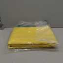 sancua Rectangle Tablecloth - 70 x 108 Inch - Stain and Wrinkle Resistant Washable Polyester Table Cloth, Decorative Fabric Table Cover for Dining Tables, Buffet Parties and Camping, Yellow