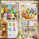 462 Piece Kids Easter Crafts Foam Decoration Kit DIY Bunny Egg Chick Carrot Shapes Easter Stickers for Home Decor Gift Tags Party Activities