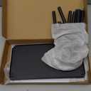 3 Tier Bathroom Organizer Countertop, Stainless Steel Perfume Tray and Vanity Countertop Shelf, Makeup Skin Care Bathroom Organizers and Storage for Dresser, Kitchen (Matte Black) (11.7"D x 5.9"W x 18.5"H)