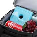 MIYCOO Ice Packs for Lunch Boxes & Lunch Bag - Quick Freeze Ice Pack Space Saving Freezer Packs - Reusable Slim Original Cool Pack - Cooler Accessories for Beach, Camping and Fishing (1 Pack-Blue)