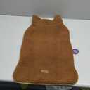 cyeollo Fleece Dog Coat Turtleneck Furry Reversible Sweater Thick Dog Clothes for Cold Weather Warm Winter Coats for Medium Dogs Brown XXL (XX-Large (38-65lbs))