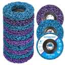 10 Pack Strip Discs Stripping Wheel 4.5 inch for Angle Grinder Clean and Remove Paint Coating Rust Welds Oxidation (4-1/2" x 7/8")