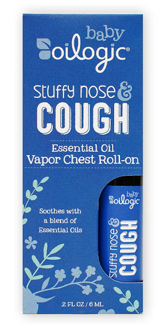 Oilogic Stuffy Nose & Cough Essential Oil Roll-On, 0.3 Oz 3 Pack
