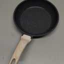 CAROTE Non Stick Frying Pan Skillet, 8" Nonstick Fry Pan with Glass Lid, Egg Pan Omelet Pans, Granite Cookware, PFOA Free (Classic Granite, 8-Inch) (Black)