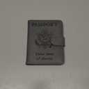 Airtag Passport Holder Cover Wallet Travel Essentials Leather Rfid Blocking Case Vacation Luggage Must Haves Travel Accessories for Men Women (117#Grey)