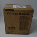 Single Serve Coffee Maker for Pods & Ground Coffee, 6 to 14oz Brew Sizes, Strong Brew Option, Fast Brewing, Compact Design with Removable 40oz Reservoir, Travel Mug Friendly, Black