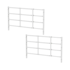Fixed Window Safety Guard 19”x 38” *2 Pack Adjustable Width Prevents Accidental Falls, Non-Egress, Tamper Resistant Screws Included, White