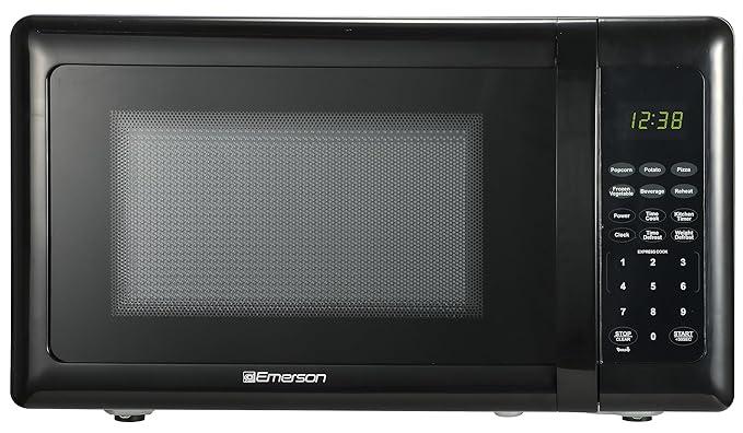Emerson MW7302B, 0.7 CU. FT. 700 Watt, Touch Control, Black Microwave Oven