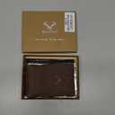 BULLIANT Men Wallet, Metal Wallet Money Clip Magnetic Flip Top Grain Leather 13 Cards Pop-up Access Simplifed Bill Folder (Pecan Pie8405)