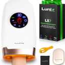 Lunix LX7 FSA Hand Massager with Heat and Compression, Pressure Point Therapy for Arthritis, Pain Relief and Carpal Tunnel, with Hand Warmer, White