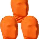 3 Pieces Full Face Mask, Stretchy Faceless Cloth Masks, Statue Inflatable Costume Accessory for Adult Men Women