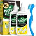 OLELON Mold Stain Remover Gel for Washing Machine Cleaner Front Loader Rubber Grout Cleaner Home Stain Removal Gel for Washer Showers Bathroom and Floor Tile - 300ML (5 Fl Oz (Pack of 2))