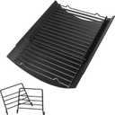 Hisencn 15"- 27" Adjustable Ash Pan for Chargriller 5050 5072 5650 E1224 1224 1324 2121 2222 2727 2828 2929 2123 Charcoal Charbroil 17302056, with 2 Pack Fire Grate Hangers Replacement Parts
