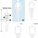 GORGLITTER Women's Puff Sleeve Ruched Tee Shirt Cap Sleeve Crewneck Slim Coquette Tops (White, S)