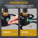 FOUR UNCLES PCP Pump for Air Gun - 3 Stage PCP Hand Pump 4500Psi/30MPA, High Pressure Hand Pump for Air Rifle, Air Gun Tools
