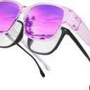 BIRCEN Polarized Fit Over Sunglasses: 0.75 oz TR90 Over-Glasses Sunglasses