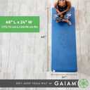 Gaiam Dry-Grip Yoga Mat - 5mm Thick Non-Slip Exercise & Fitness Mat for Standard or Hot Yoga, Pilates and Floor Workouts - Cushioned Support, Non-Slip Coat - 68 x 24 Inches