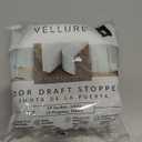Vellure Door Draft Stopper for Bottom of Door - Premium Door Sweep for Bottom of Door/Weather Stripping Door Seal (Save Energy installs Quickly and Easily) Door Strip Ideal for (White)