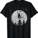 Skater Skateboard Stunt Moon Skater Gift Children Teenagers TShirt, Size S