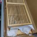 APRTAT Bamboo Dining Bench Indoor Long Entryway Shoe Rack Benchs,Outdoor Modern Wood Benches 35 Inch Bamboo Bench for Living Room Hallway Bedroom Bathroom