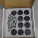 KOOFIZO Knurled Cabinet Knob - Black Pull Handle (28mm / 1.1 Inch), 10-Pack K22 Solid Hardware for Kitchen Cupboard Door, Bedroom Dresser Drawer, Bathroom Wardrobe