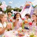 LEDUO 24Pcs Reusable Unicorn Drinking Plastic Straws,Silly Crazy Straws for Kids-Party Supplies-Party Favors Decorations-Rainbow Unicorn Theme Birthday Party Drinking Straw for Girls Boys