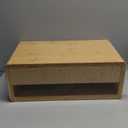 Floating Nightstand Wall Mounted Storage Drawers Shelves Bedside Table Trinket Display Shelf 18.1" x 9.8" x 8.2", Wood Color