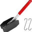 1PC Brake Caliper Compression Tool+2PCS Caliper Hanger,360 Swing Brake Caliper Tool for Brake Pad Replacement, Heavy Caliper Piston Compressor Tool Car Tools for Vehicles (+2 Caliper Hangers/Red)