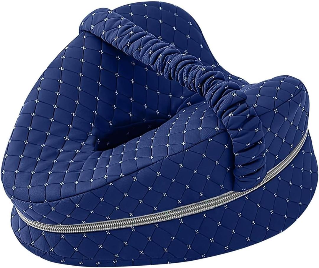 Leg Pillow, Knee Pillow for Side Sleepers, Leg Pillows for Sleeping, Knee Cushion for Sleeping, Suitable for Relieving Leg, Back, Knee Pain (Blue)