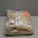 Thermal Door Curtain Fits Doors Size 36"x83"Curtain Size 39"x85", Magnetic Insulated Side Open Keep Warm in Winter Cool in Summer,Diamond Pattern,Beige