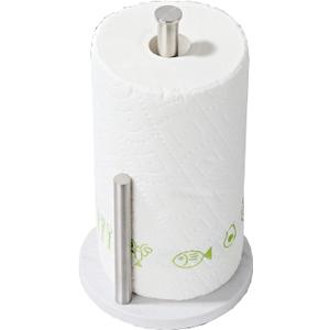 Brushed Nickel Paper Towel Holder,Stainless Steel Paper Towel Holder for Kitchen Roll Organize, Standard or Jumbo-Sized Roll Paper, Countertop Roll Dispenser with Marble Base